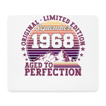 Original September 1968 54th Birthday Gift - Mouse Pad (horizontal) - white - Front