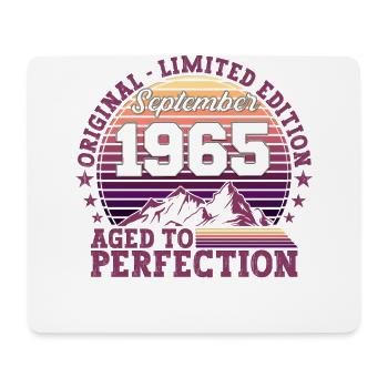 Original September 1965 57th Birthday Gift - Mouse Pad (horizontal) - white - Front