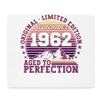 Original Septembre 1962 60th Birthday Gift - Tapis de souris (format paysage) - blanc - Devant
