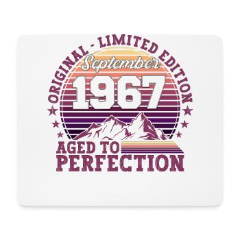 Original September 1967 55th birthday gift - Mouse Pad (horizontal) - white - Front