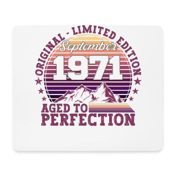 Original September 1971 51st Birthday Gift - Mouse Pad (horizontal) - white - Front