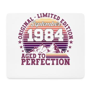 Original Septembre 1984 38e anniversaire cadeau - Tapis de souris (format paysage) - blanc - Devant