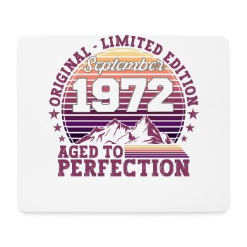 Original Septembre 1972 50th Birthday Gift - Tapis de souris (format paysage) - blanc - Devant
