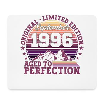 Original September 1996 26th Birthday Gift - Mouse Pad (horizontal) - white - Front