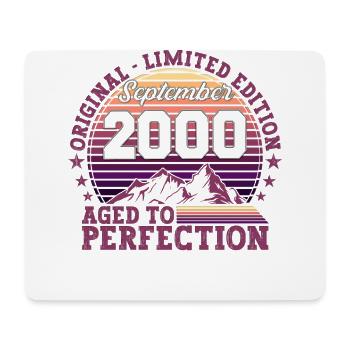 Original September 2000 22nd Birthday Gift - Mouse Pad (horizontal) - white - Front