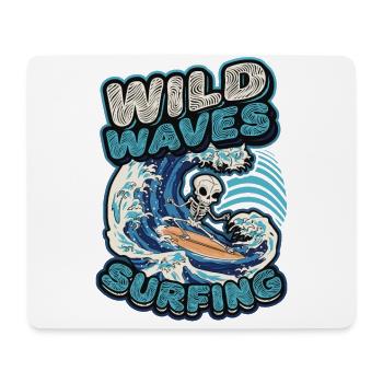 Wild Waves Surfing - Mouse Pad (horizontal) - white - Front