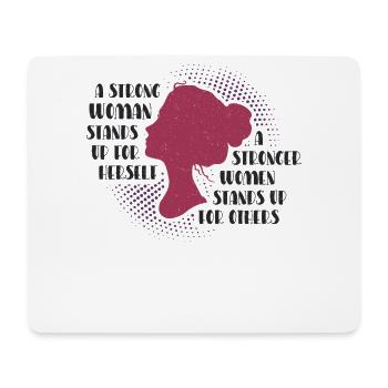 Starke Frauen stehen für Gerechtigkeit auf - Mousepad (Querformat) - Weiß - Vorne