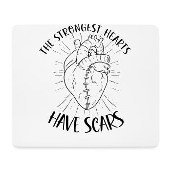 Open Heart Surgery Heart Surgery Survivor Gift - Mouse Pad (horizontal) - white - Front
