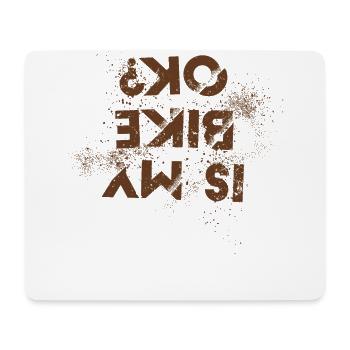 Drôle de moto Dirt Biker Est mon vélo OK - Tapis de souris (format paysage) - blanc - Devant