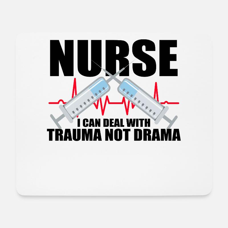 Krankenschwester Krankenpflege Klinik Sanitäter - Mousepad (Querformat) - Weiß