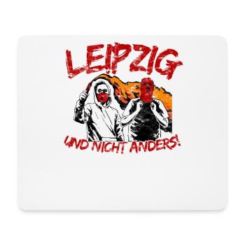 Leipzig und nicht anders UPDATE - Mousepad (Querformat) - Weiß - Vorne