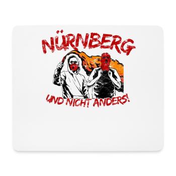 Nürnberg und nicht anders UPDATE - Mousepad (Querformat) - Weiß - Vorne