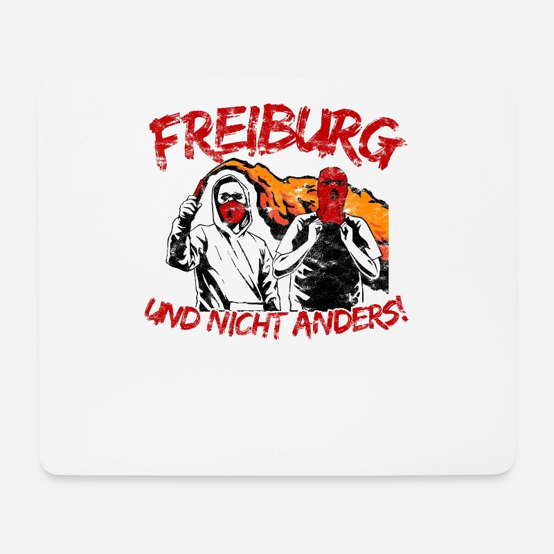 Freiburg und nicht anders UPDATE - Mousepad (Querformat) - Weiß