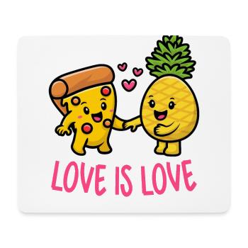 Pineapple Belongs On Pizza Funny Food Love Is Love - Mouse Pad (horizontal) - white - Front