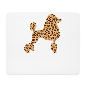 Cute Lepard-skin-poodle-dog-lover - Mouse Pad (horizontal) - white - Front
