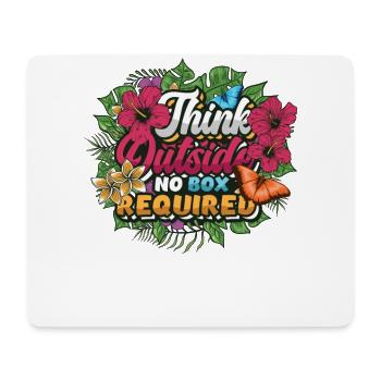 Think Outside, Garten- und Naturliebhaber - Mousepad (Querformat) - Weiß - Vorne