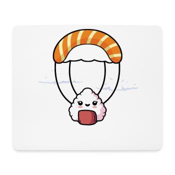 Sushi Fallschirm Sushi Japanisches Essen Japan - Mousepad (Querformat) - Weiß - Vorne