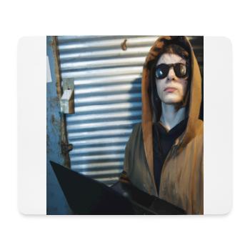 Gamer Hacker - Mousepad (Querformat) - Weiß - Vorne