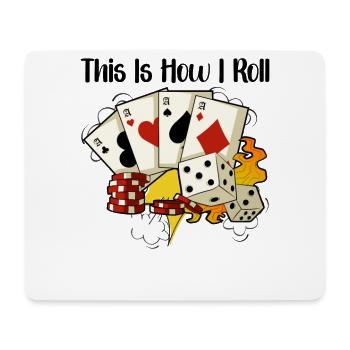 Poker Casino Poker Player Gambling Roulette Gift - Mousepad (Querformat) - Weiß - Vorne