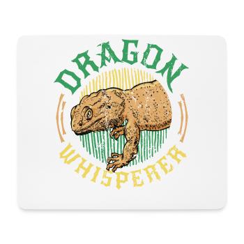 Bearded dragon, whisperer, reptile lover. - Mouse Pad (horizontal) - white - Front