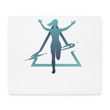 Geometry Marathon, Trail Running - Mouse Pad (horizontal) - white - Front