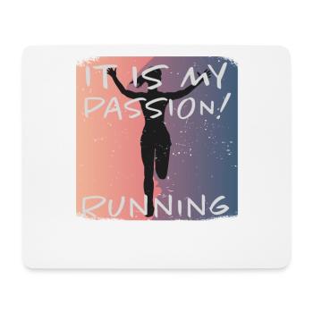 Grunge Marathon, Trail Running - Mouse Pad (horizontal) - white - Front