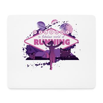 Fabulous world of marathon, trail running - Mouse Pad (horizontal) - white - Front