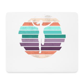 Retro Marathon, Trail Running - Mouse Pad (horizontal) - white - Front