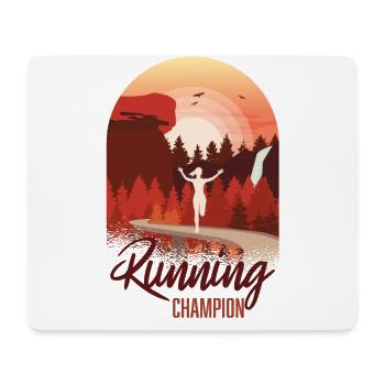 Marathon, Trail Running Champion - Mouse Pad (horizontal) - white - Front