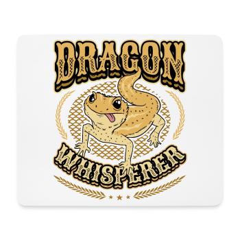 Bearded dragon, whisperer, reptile lover. - Mouse Pad (horizontal) - white - Front