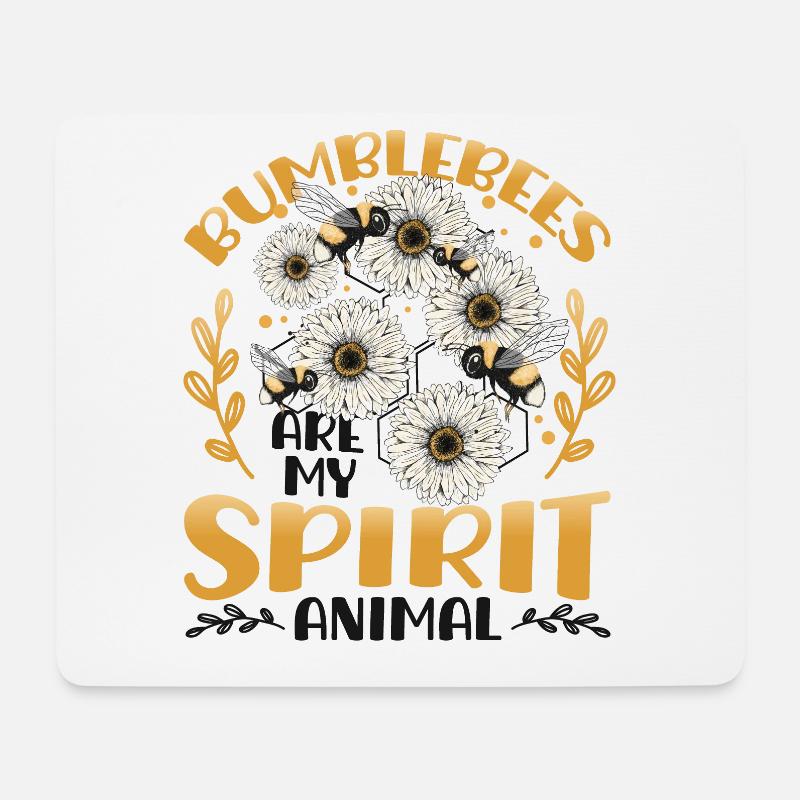 Hummeln sind mein Geist Tier Hummel - Mousepad (Querformat) - Weiß