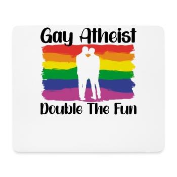 Gay LGBTQ Atheist Atheism Anti Religion Securalism - Mouse Pad (horizontal) - white - Front