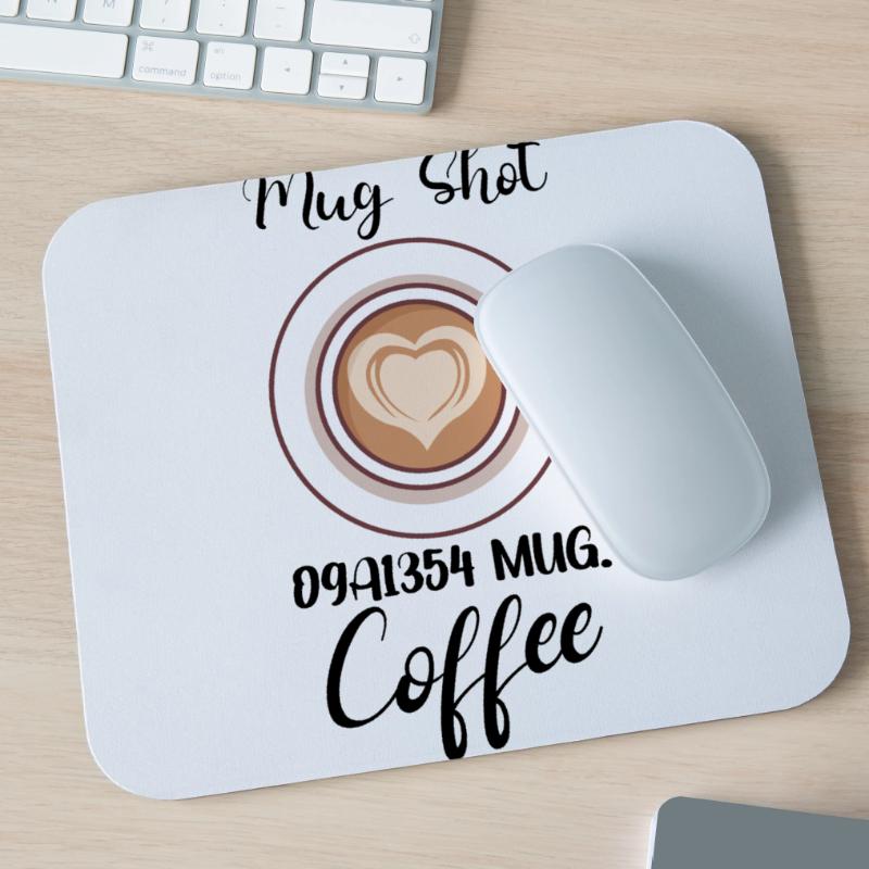 Coffee Lover Caffeine Molecule Java Latte Espresso Mouse Pad (horizontal)