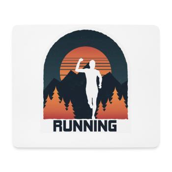Marathon, TrailRunning Runner - Mouse Pad (horizontal) - white - Front