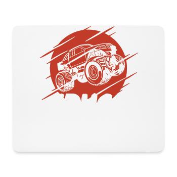 Crush 'n' It Truck-lover-monster-truck - Tapis de souris (format paysage) - blanc - Devant