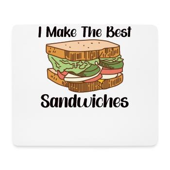 Sandwich Lover Picknick Food Lover Breakfast Gift - Mousepad (Querformat) - Weiß - Vorne