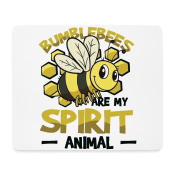 Hummeln sind mein Geist Tier Hummel - Mousepad (Querformat) - Weiß - Vorne