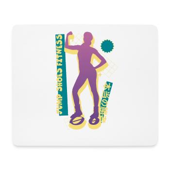 Vaporwave Synthwave Jump Shoes Fitness - Mouse Pad (horizontal) - white - Front