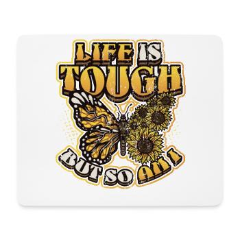 Sunflower Butterfly - Mouse Pad (horizontal) - white - Front