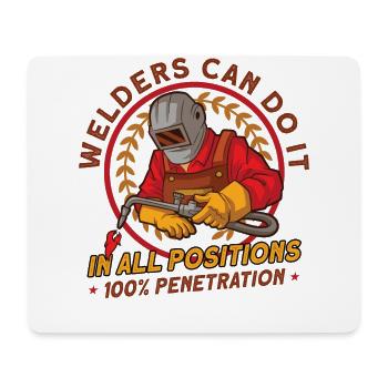 Welder Wife Funny Funny Welding Girlfriend Gift - Mouse Pad (horizontal) - white - Front