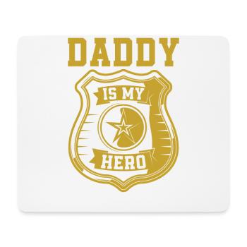 Papa Ist Mein Held Cops Polizist Papa - Mousepad (Querformat) - Weiß - Vorne
