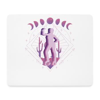 Vaporwave Weltall Jump Shoes Fitness - Tapis de souris (format paysage) - blanc - Devant
