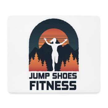 Jump Shoes Fitness Fitness Frau - Mousepad (Querformat) - Weiß - Vorne