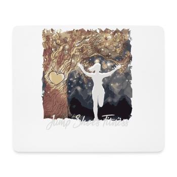Jump Shoes Fitness Fitness Woman - Mouse Pad (horizontal) - white - Front