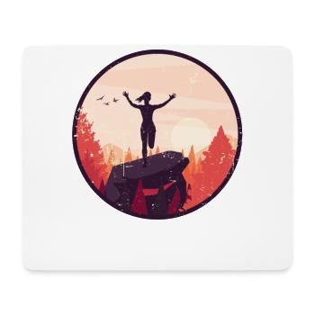 Jump Shoes Fitness Fitness Frau - Mousepad (Querformat) - Weiß - Vorne