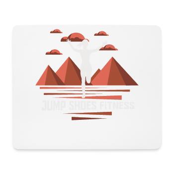 Jump Shoes Fitness Fitness Woman - Mouse Pad (horizontal) - white - Front