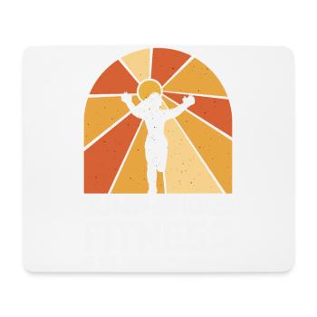 Jump Shoes Fitness est mon week-end parfait - Tapis de souris (format paysage) - blanc - Devant