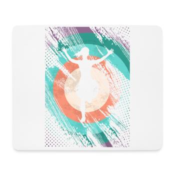 Retro Jump Shoes Fitness - Mousepad (Querformat) - Weiß - Vorne
