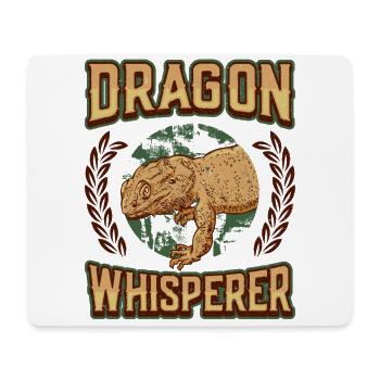 Bearded dragon, whisperer, reptile lover. - Mouse Pad (horizontal) - white - Front