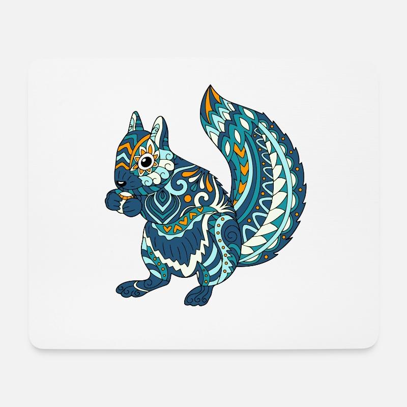 Eichhörnchen - Mousepad (Querformat) - Weiß